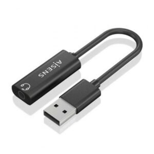 Placa de Sonido Aisens A106-0770/ USB Macho - Jack 3.5 Hembra