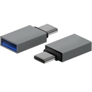 Adaptador USB 3.2 Aisens A108-0718/ USB Hembra - USB Tipo-C Macho/ Cinzento