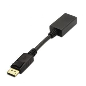 Conversor Aisens A125-0134/ DisplayPort Macho - HDMI Hembra/ 15cm/ Preto