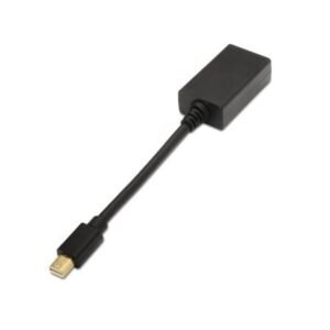 Conversor Aisens A125-0137/ Mini DisplayPort Macho - HDMI Hembra/ 15cm/ Preto