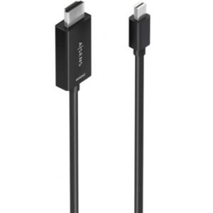 Cabo Conversor Aisens A125-0888/ Mini DisplayPort Macho - HDMI 4K Macho/ 2m/ Preto