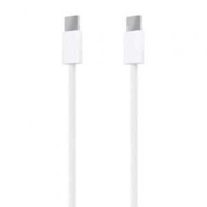 Cabo USB 2.0 Tipo-C Aisens A107-0856/ USB Tipo-C Macho - USB Tipo-C Macho/ Hasta 60W/ 480Mbps/ 2m/ Branco