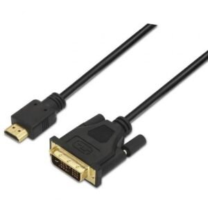 Cabo HDMI Aisens A117-0090/ DVI Macho - HDMI Macho/ 1.8m/ Preto