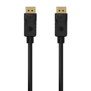 Cabo DisplayPort 1.2 4K Aisens A124-0549/ DisplayPort Macho - DisplayPort Macho/ Hasta 5W/ 2300Mbps/ 1.5m/ Preto