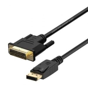Cabo Conversor Aisens A125-0366/ DisplayPort Macho - DVI Macho/ Hasta 5W/ 2300Mbps/ 2m/ Preto