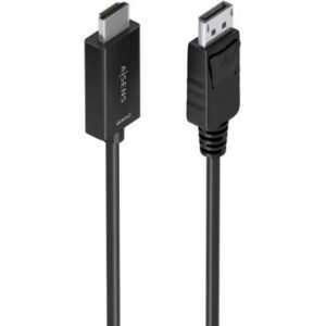 Cabo Conversor Aisens A125-0893/ DisplayPort Macho - HDMI 4K Macho/ 1.5m/ Preto