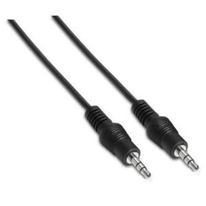 Cabo Estéreo Aisens A128-0141/ Jack 3.5 Macho - Jack 3.5 Macho/ Hasta 0.1W/ 30cm/ Preto