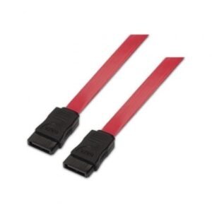Cabo SATA Aisens A130-0153/ SATA Hembra - SATA Hembra/ Hasta 0.1W/ 768Mbps/ 50cm/ Vermelho