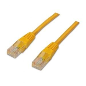 Cabo de Red RJ45 UTP Aisens A135-0254/ Cat.6/ 1m/ Amarelo