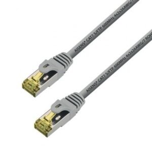 Cabo de Red RJ45 S/FTP Aisens A146-0335 Cat.7/ 2m/ Cinzento