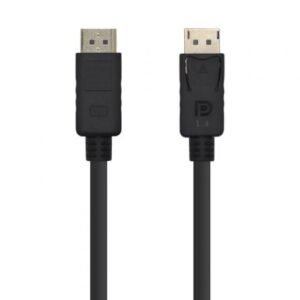 Cabo DisplayPort 1.4 8K Aisens A149-0390/ DisplayPort Macho - DisplayPort Macho/ 2m/ Preto