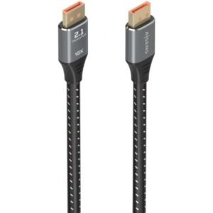 Cabo DisplayPort 2.1 16K Aisens A158-0903/ DisplayPort Macho - DisplayPort Macho/ 80Gbps/ 2m/ Preto