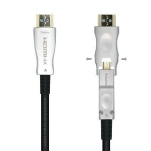 Cabo HDMI 2.0 AOC 4K Desmontable Aisens A148-0510/ HDMI Macho / D Macho - HDMI Macho/ 15m/ Preto