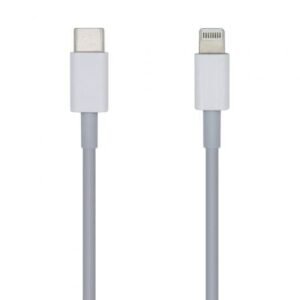 Cabo USB Tipo-C 2.0 Lightning Aisens A102-0443/ Lightning Macho - USB Tipo-C Macho/ 480Mbps/ 2m/ Branco