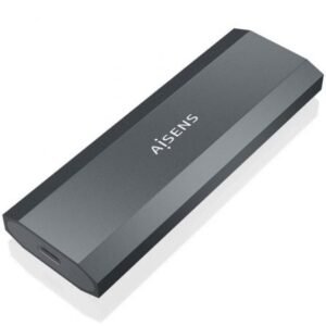 Caixa Externa para Disco SSD M.2 NVMe Aisens ASM2-029GR/ USB 3.2/ Sin tornillos