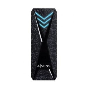 Caixa Externa para Disco SSD M.2 NVMe Aisens ASM2-RGB013B/ USB 3.2 Gen2/ Sin Tornillos