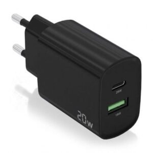 Carregador de Pared Aisens A110-0755/ 1xUSB Tipo-C/ 1xUSB/ 20W