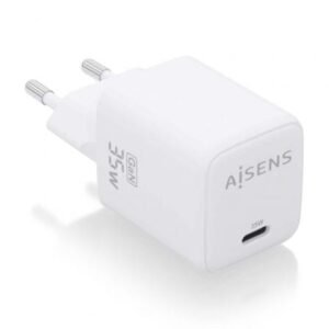 Carregador de Pared GaN Aisens ASCH-35W1P016-W/ 1xUSB Tipo-C/ 35W