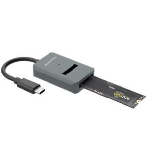 Dock USB Tipo-C para SSD M2 SATA/NVMe Aisens ASUC-M2D012-GR/ Cinzento