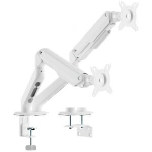 Soporte de Mesa con Contrapeso para 2 Monitores Aisens DT32TSR-439/ Giratorio/ Inclinable/ hasta 9kg