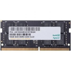 Memória RAM Apacer AS16GGB32CSYBGH 16GB/ DDR4/ 3200MHz/ 1.2V/ CL22/ SODIMM