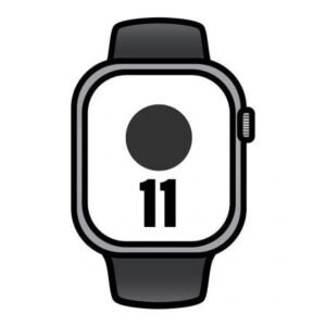 Apple Watch Series 11/ GPS/ 42mm/ Cinzento Espacial/ Correa Deportiva Preta (S/M)