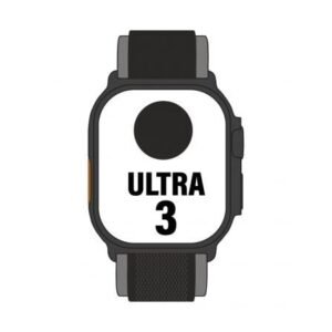 Apple Watch Ultra 3/ GPS/ Cellular/ 49mm/ Caixa Titanio Preto/ Correa Trail Loop Preta S/M