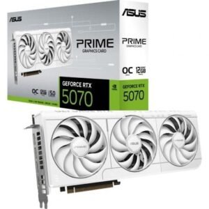 Placa Gráfica Asus Prime GeForce RTX 5070 White OC Edition/ 12GB GDDR7