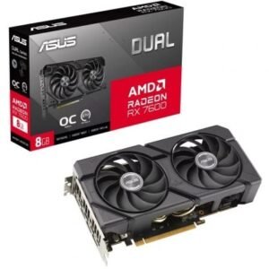 Placa Gráfica Asus Dual Radeon RX 7600 EVO OC/ 8GB GDDR6