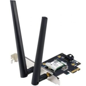 Placa de Red Sem fios-PCI Express Asus PCE-BE6500/ 6500Mbps/ 2.4/5/6GHz