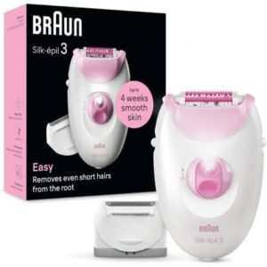 Depiladora Braun Silk Epil Series 3 3-031/ Con Cabo/ 3 Accesorios