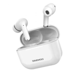 Auscultadores Bluetooth Daewoo DW2002 con estuche de carga/ Autonomía 6h/ Brancos