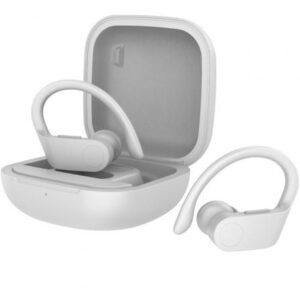 Auscultadores Deportivos Bluetooth Daewoo DW2023 con estuche de carga/ Autonomía 5h/ Brancos