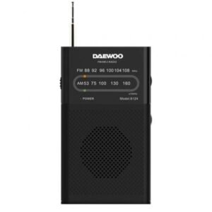 Radio Portátil Daewoo DW1027/ Preta