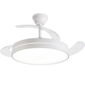 Ventoinha de Techo Daewoo con aspas retráctiles DW5008/ 30W/ 3 Aspas/ 6 Velocidades