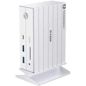Docking Thunderbolt 4 D-Link DUF-E01/E/ 5xUSB/ 2xUSB Tipo-C/ 2xThunderblot/ 1xDisplayPort/ 1xHDMI 4K/ 1xRJ45/ 1xJack 3.5/ 1xLector de Placas/ Branco
