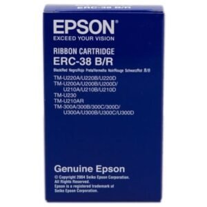 Cinta Nylon Epson ERC-38/ Preto/ Roja