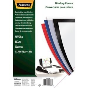 Portadas de Polipropileno Fellowes 5476603/ A4/ 300 Micras/ 100 unidades/ Pretas