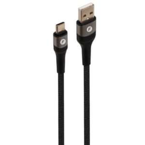 Cabo USB 2.0 Tipo-C Fonestar USB-CA/ USB Tipo-C Macho - USB Macho/ 480Mbps/ 1m/ Preto