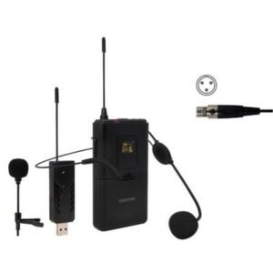Microfone de cabeza y solapa UHF Fonestar WI-MIC