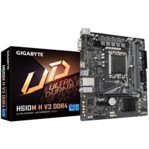 Placa Base Gigabyte H610M H V3 DDR4 Socket 1700/ DDR4/ PCIe 4.0/ Micro ATX