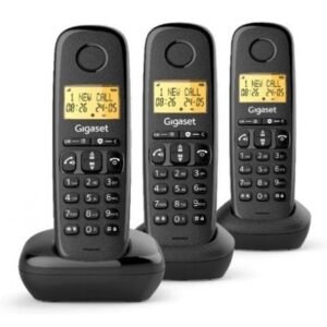 Telemóvel Sem fios Gigaset Basic 100/ Pack TRIO/ Preto