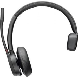Auricular Sem fios Poly Voyager 4310 para Microsoft Teams + Adaptador BT700/ con Microfone/ Bluetooth/ Preto