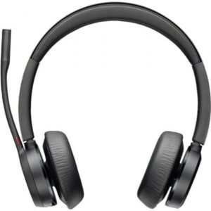 Auscultadores Sem fioss Poly Voyager 4320-M para Microsoft Teams + Adaptador BT700 + Base de Carga/ con Microfone/ Bluetooth/ Pretos