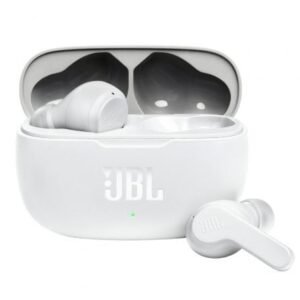 Auscultadores Bluetooth JBL Wave 200TWS con estuche de carga/ Autonomía 5h/ Brancos