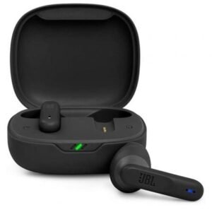 Auscultadores Bluetooth JBL Wave 300TWS con estuche de carga/ Autonomía 6h/ Pretos