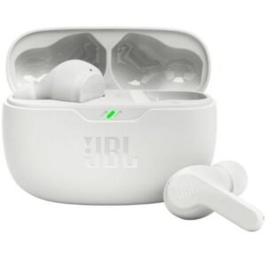 Auscultadores Bluetooth JBL Wave Beam con estuche de carga/ Autonomía 8h/ Branco