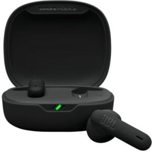 Auscultadores Bluetooth JBL Wave Flex con estuche de carga/ Autonomía 10h/ Pretos