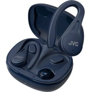 Auscultadores Bluetooth JVC HA-EC25T con estuche de carga/ Autonomía 7.5h/ Azules