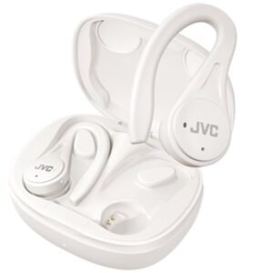 Auscultadores Bluetooth JVC HA-EC25T con estuche de carga/ Autonomía 7.5h/ Brancos